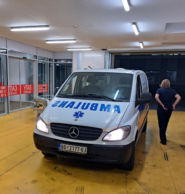 Sanitetsko vozilo iznutra